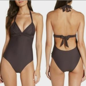 NWT PILYQ Coco Isla One-Piece Purple Bathing Suit Size S.